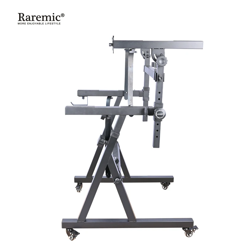 Heavy Duty Double- Desk Adjustable Detachable Digital Keyboard Rack Piano Stand Electronic Musical Instrument Stand