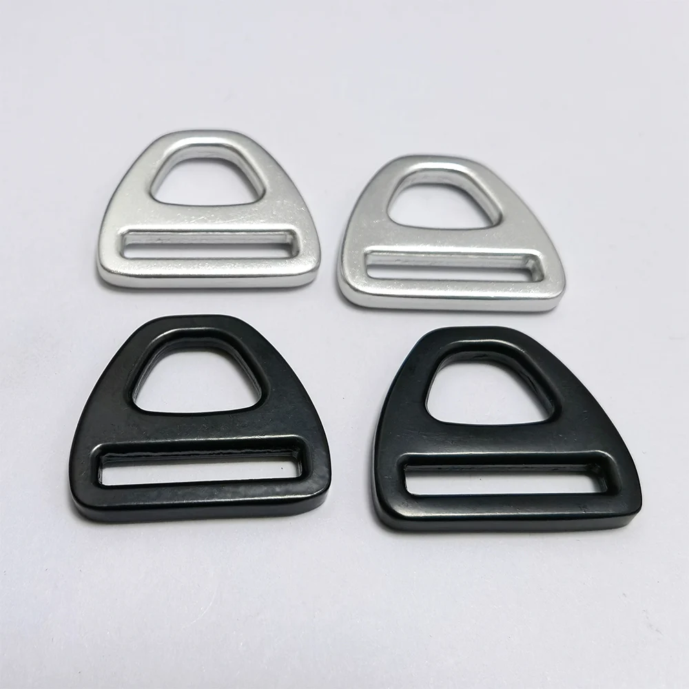 Metal Slide Safety Harness Release Matt Black D ring Metal Loop For Bag 20mm 25mm