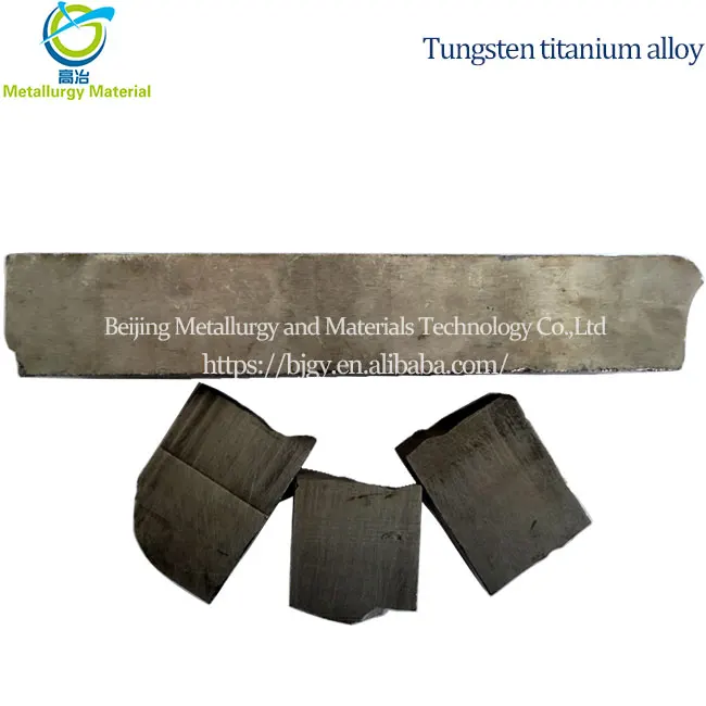 Tungsten titanium alloy high purity tungsten titanium block multi specification tungsten titanium block in stock