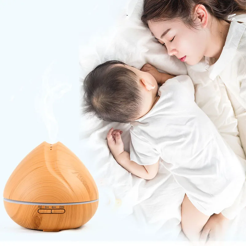 Hotel Smart Fragrance Flower Mini Wooden Aroma Diffuser Machine Ultrasonic Electric Air Humidifier Aroma Diffuser Essential Oil