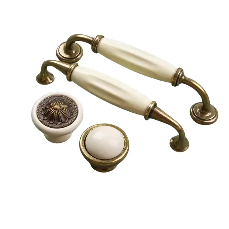 TIN KONG Living Room Zinc Alloy Cabinet Handles Knobs Kitchen Wardrobe Price Steel Drawer Furniture Handle Cabinet Knob