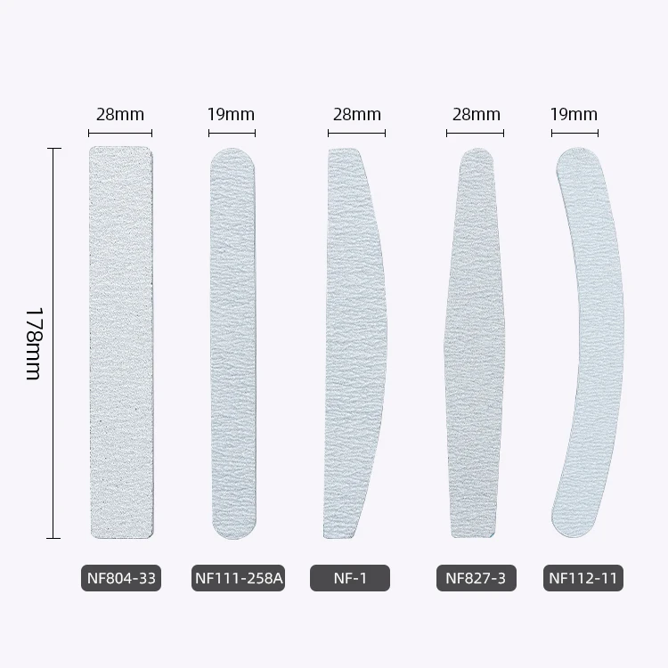 Professional 80/100/150/180/240 Grit Zebra Disposable OEM Customized Print Personal Logo Manicure Set Nail File