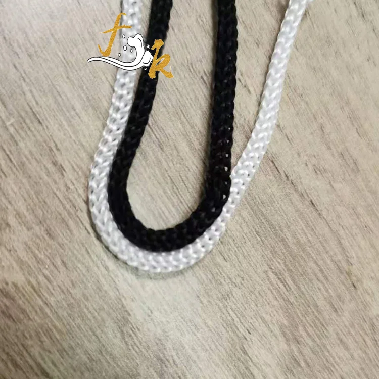 
Round double braided polyester nylon rope 3MM 4MM polyester nylon rope PP packing rope 