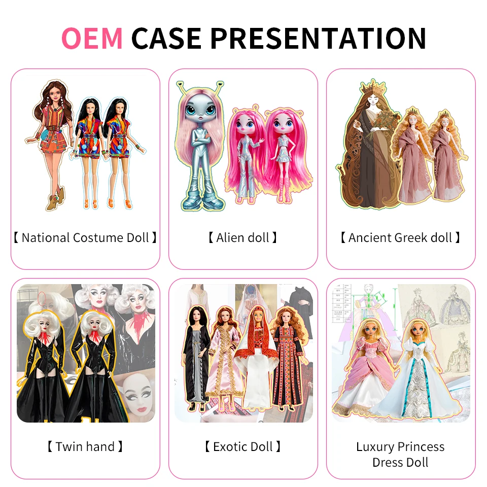 Top-ranking suppliers Girl  Doll  Clothes OEM Custom doll and Customization clothes