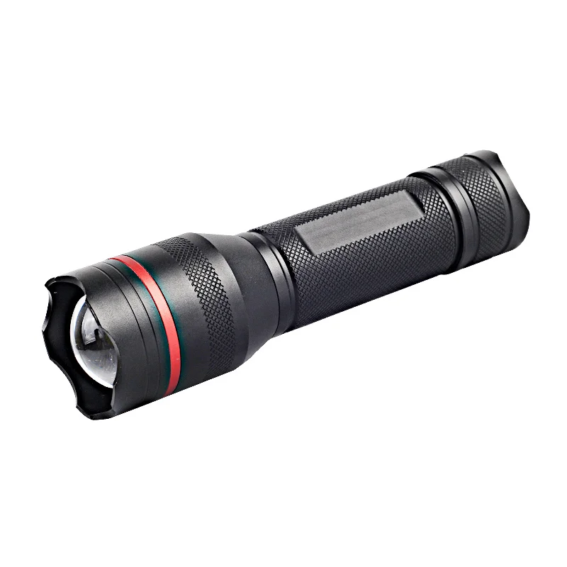Factory Wholesale 4 Modes Light aluminum alloy Zoom 500lm P8 LED Tactical Flashlight Self Defensive weapons light