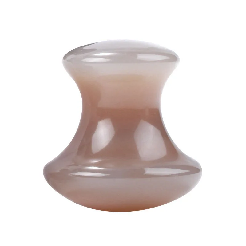 1PC Massage Scraper SPA Therapy Jade Board Face Massager Gua Sha Tool Natural Rose Quartz Mushroom Facial Back Foot Acupuncture