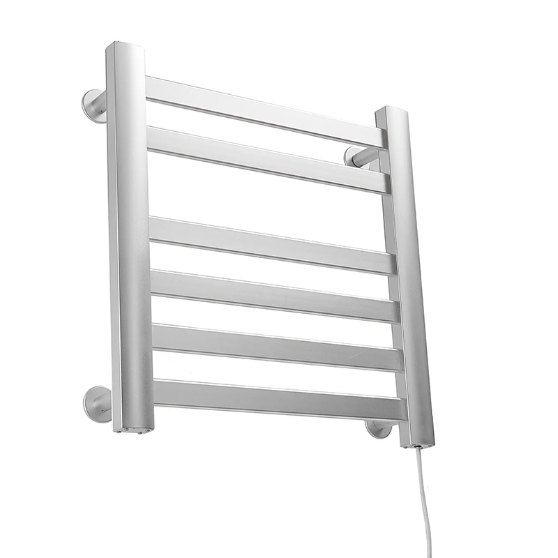 2024 Nordic Style Ladder Aluminium Wall Mounted Smart Bathroom Electric Radiator Dryer Heated Towel Rail With Thermostat