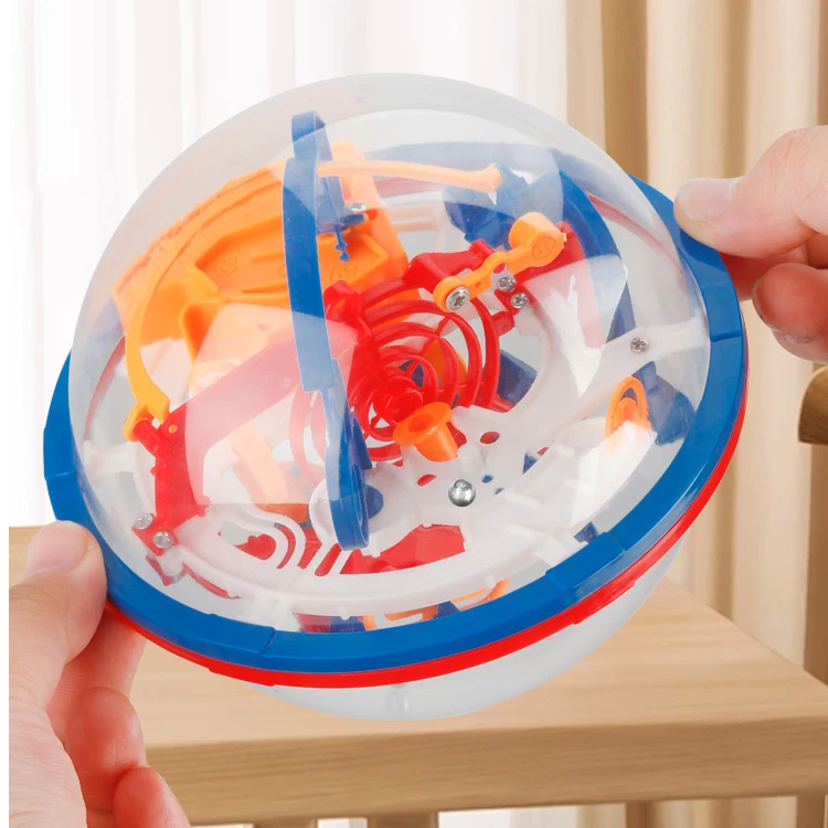 Educational Intellectual Game Toys 3D Maze Puzzle Ball Toy Brain Teaser Game 3D Maze Ball