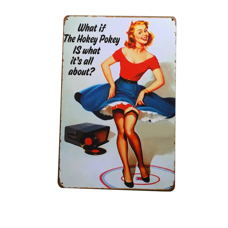 
Metal Signs Plaque Metal Vintage Retro Tin Sign Wall Decor for Garage Bar Pub sexy Man Cave Iron 