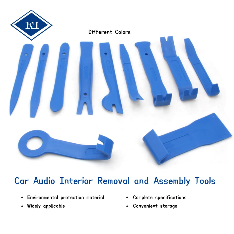 11pcs Trim Fastener and Molding Removal Trim & Upholstery Tool Set Plastic pry bar