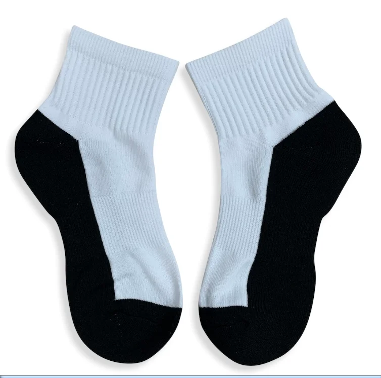 Wholesale funny DIY Bulk tube Plain white blank socks for sublimation