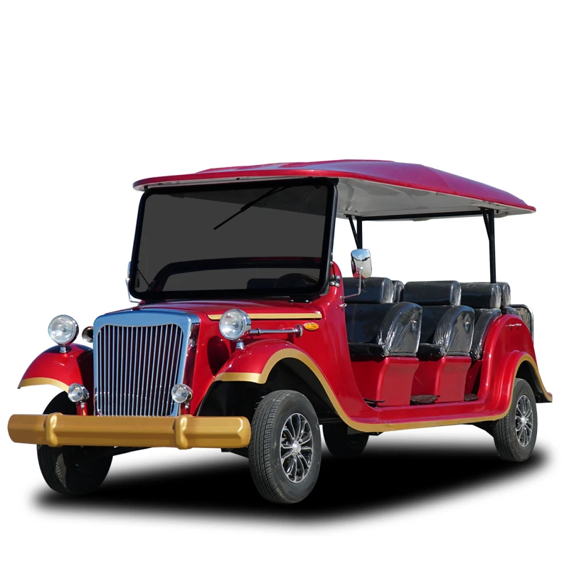 Motorized Golf Push Cart Vintage Custom Lifted Street Legal 2 Seats vintage car  48 Volt Electric Golf Cart classic car