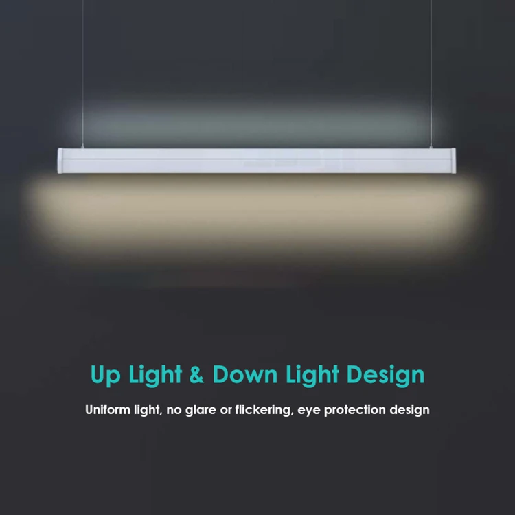 Ceiling Surface Installation Shop Office Indoor Linear Profile Lighting 2ft 4ft Aluminum Waterproof Pendant Linear Light