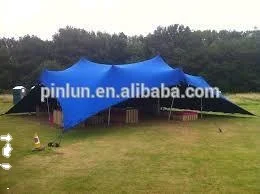 stretch tent fabric waterproof with pvc coated
