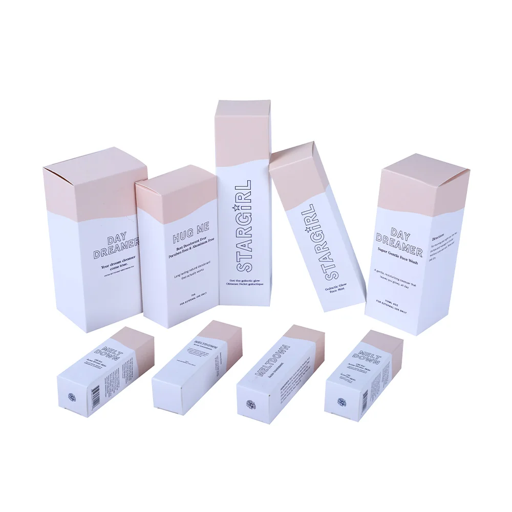 Custom Luxury Lip Gloss Flat Clear Packaging Box For Cosmetics Small Lipgloss Packaging Boxes