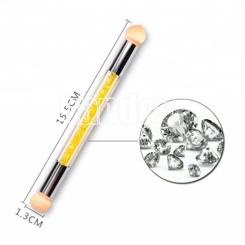 UV Gel Acrylic Blooming Nail Art Sponge Painting Gradient Brush Pen Glitter Powder Picking Manicure Tool