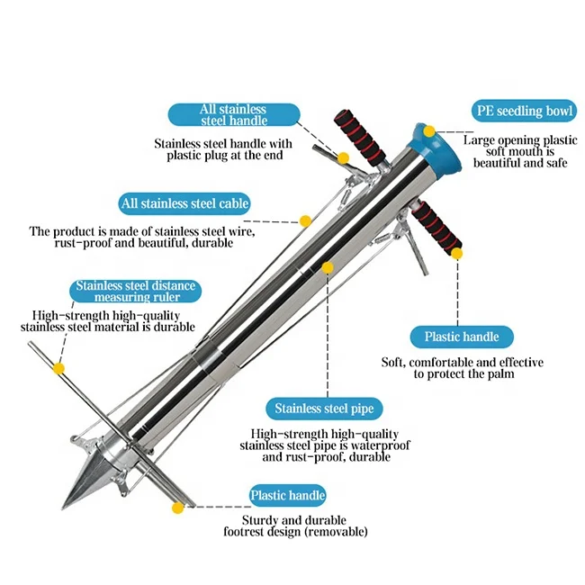 High Quality Professional Handheld manual seed planter machinery vegetable seedling transplanter