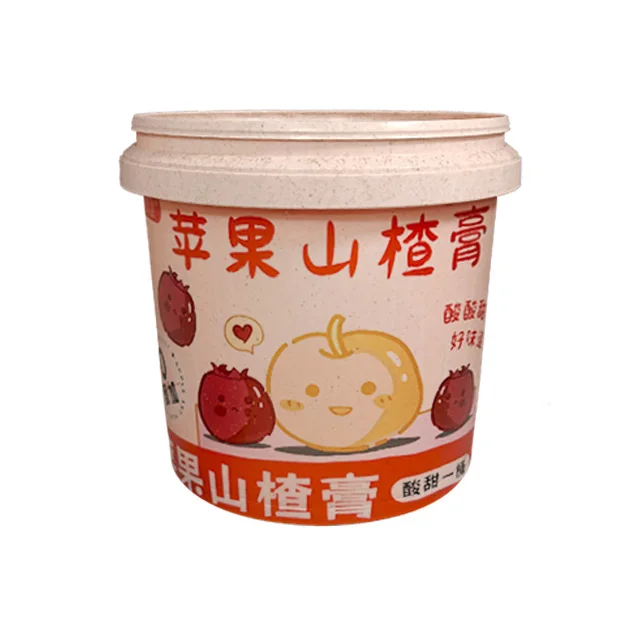 Ведро для пасты из яблока и боярышника герметичное ведро оптовая продажа круглая бочка пищевых продуктов пластиковое