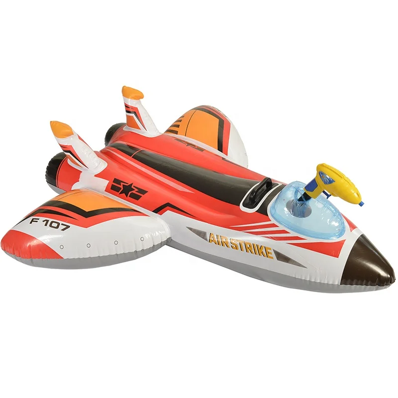 Airplanes float on water with their own water guns