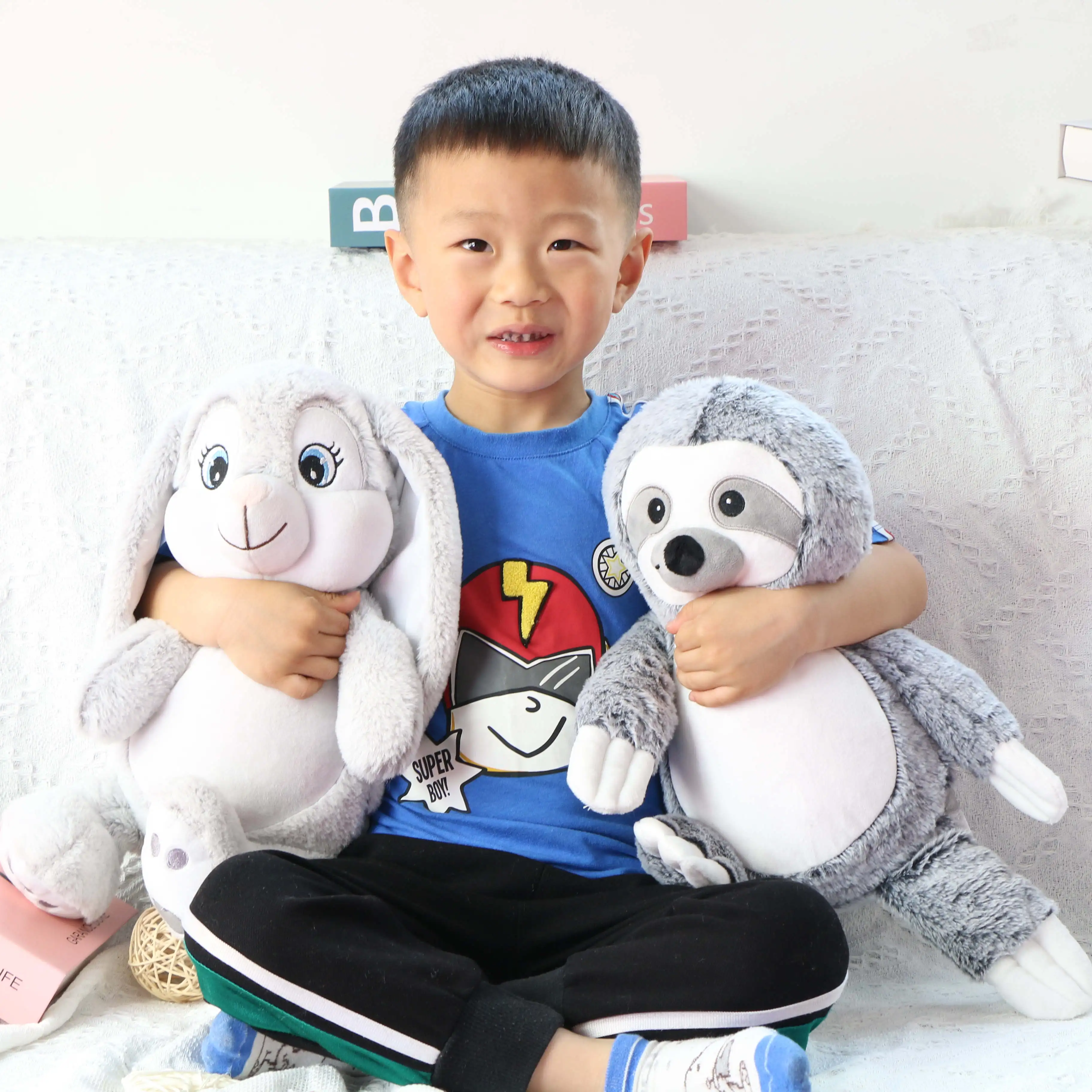 2024 New design zipper detachable interior plush deer plush toy Christmas gift support customization