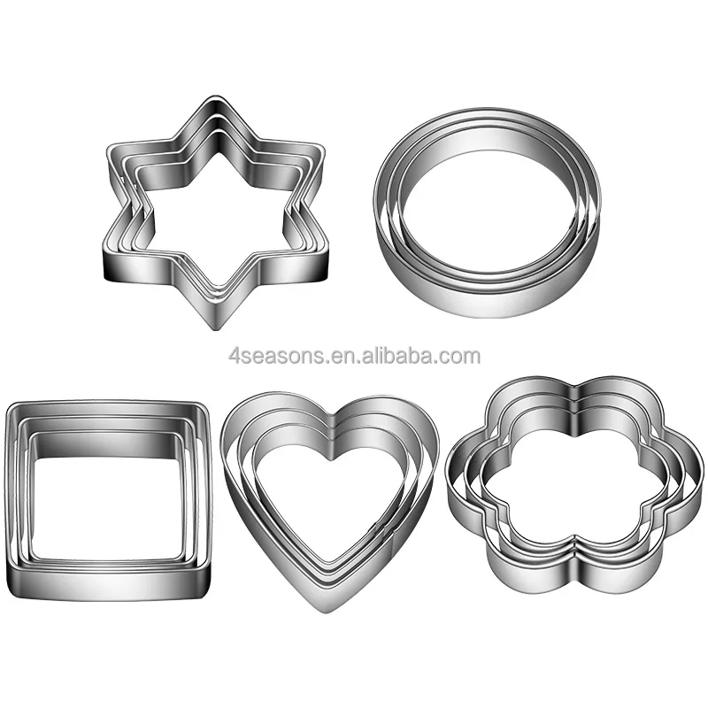 Stainless steel metal cookie cutter