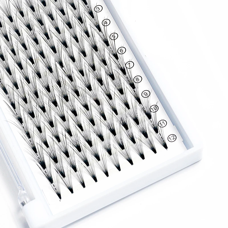 high hand made premade fans jet black cashmere fluffy individual loose volume lashes