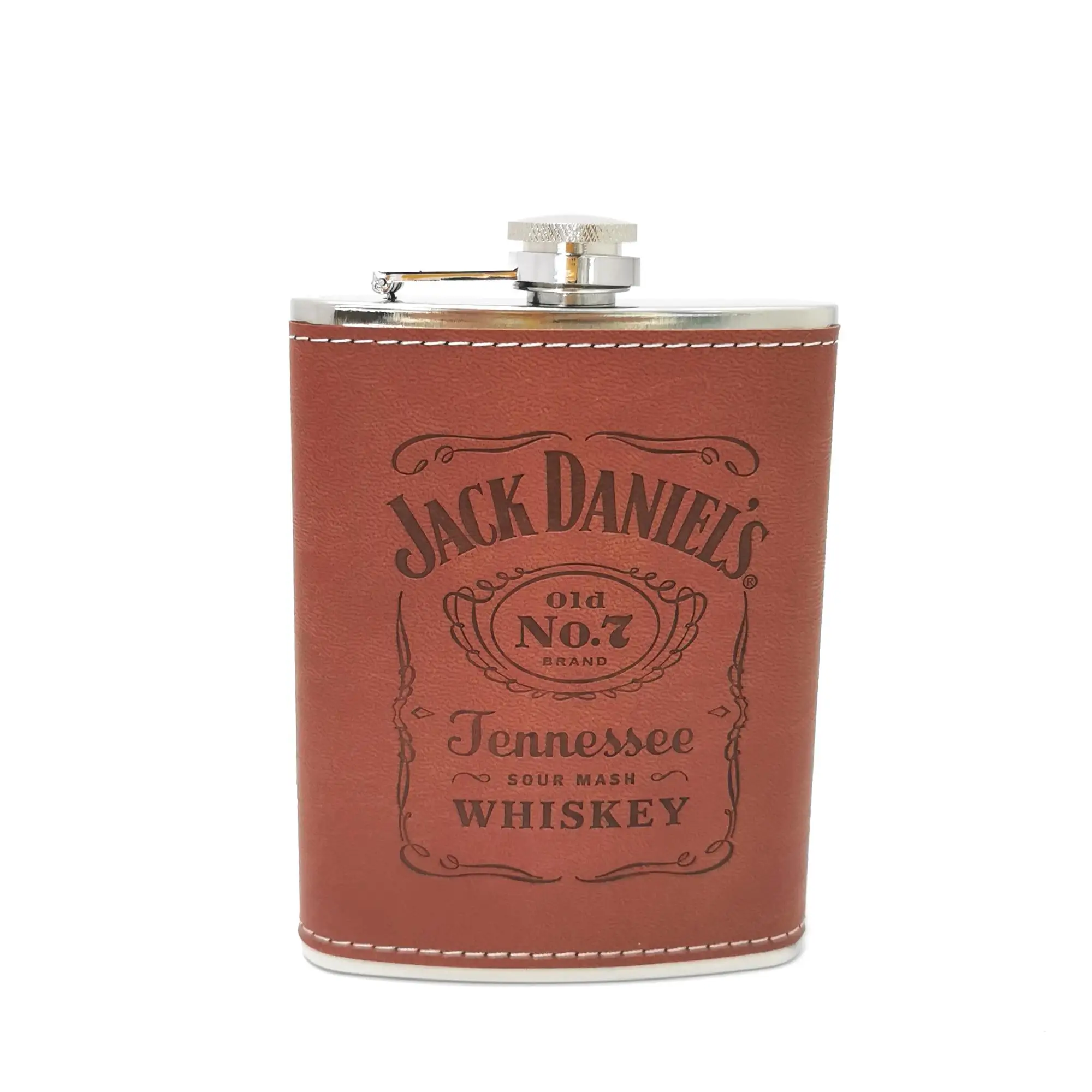 matte black laser engrave logo 6oz stainless steel mini whisky flask