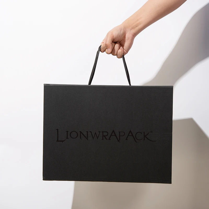 Lionwrapack Free Samples Custom Logo Clothing Packaging Paper Boxes set Big Foldable Gift Boxes for Formal Wear and Bridal Gowns
