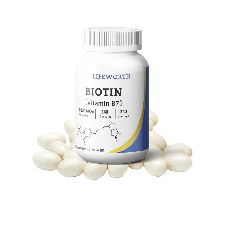 LIFEWORTH biotin 10000 mcg capsules for hair
