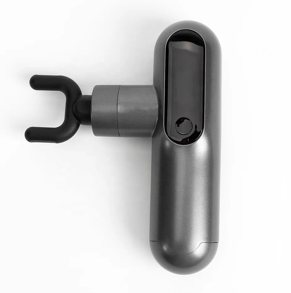 Portable Handheld Fascia Muscle Deep Tissue Massage Gun Brushless Motor 4 Heads Lcd Led Touch Massager