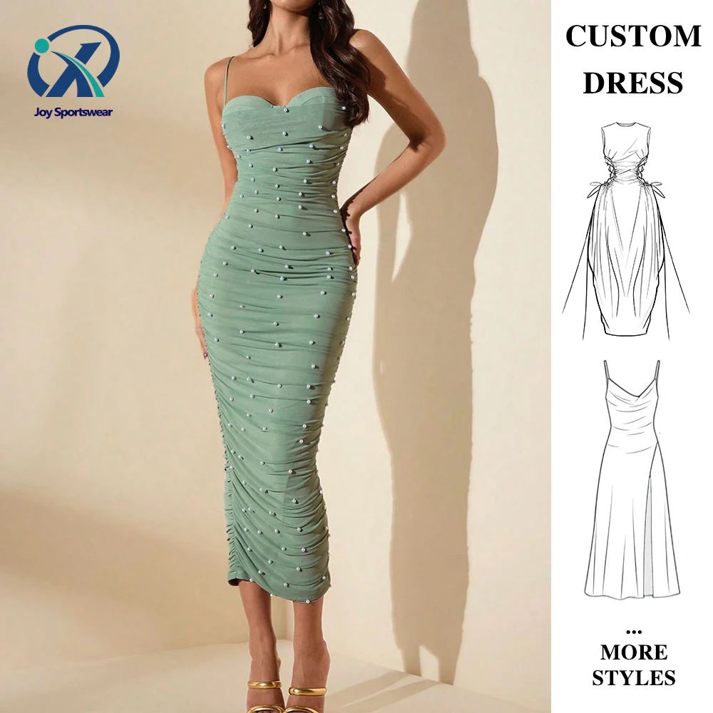 Womenswear Custom High Quality Dress New Casual Dress Slim Halter Long Skirt Evening Dress