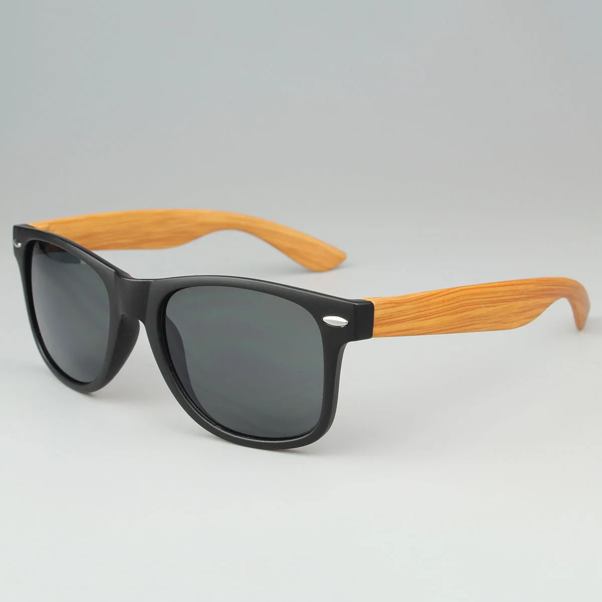 New Wholesale Fashion wooden glasses Mirror Lens Wood Grain Leg frame sun glasses mens 2024 womens custom logo bamboo sunglasses