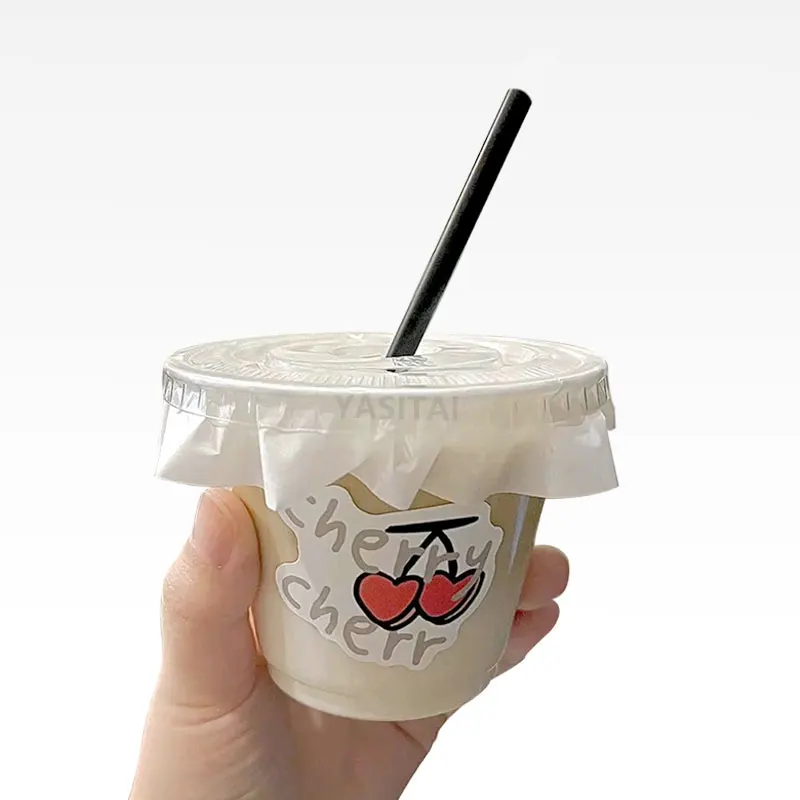 Adhesive Labels Printing Round Clear Label Private Custom Logo Stickers Transparent Sticker