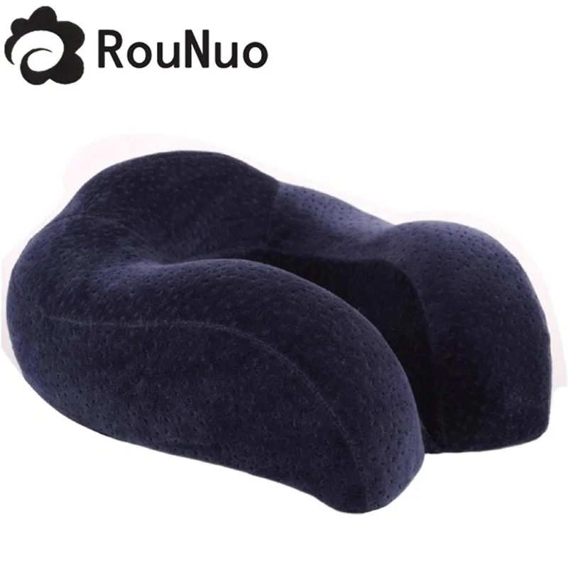 Wholesale U Shape Massage Travel Neck Pillow Set Memory Foam Pillow