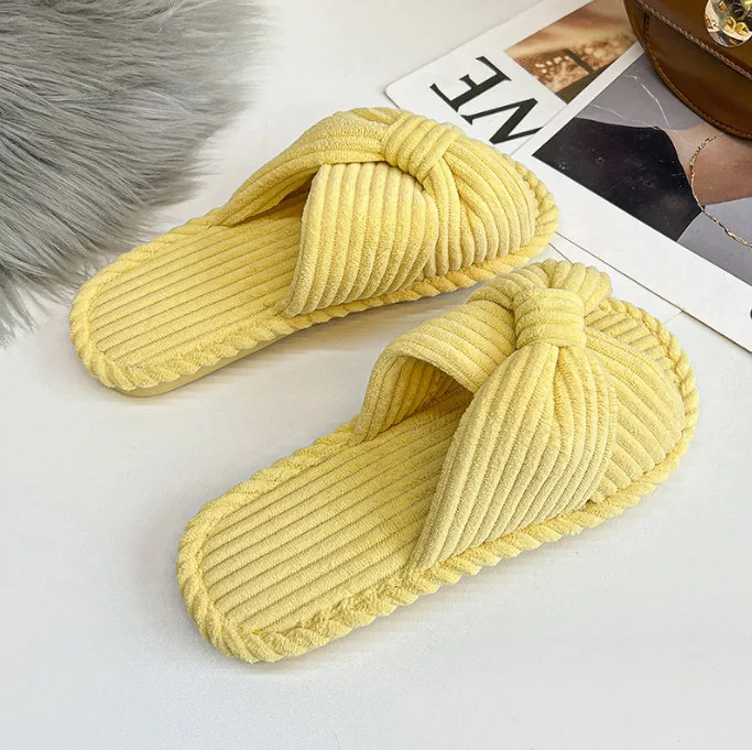 Wholesale Cozy Comfortable Bathroom Spa Wedding Memory Foam House Slides Home Bedroom Slippers for women