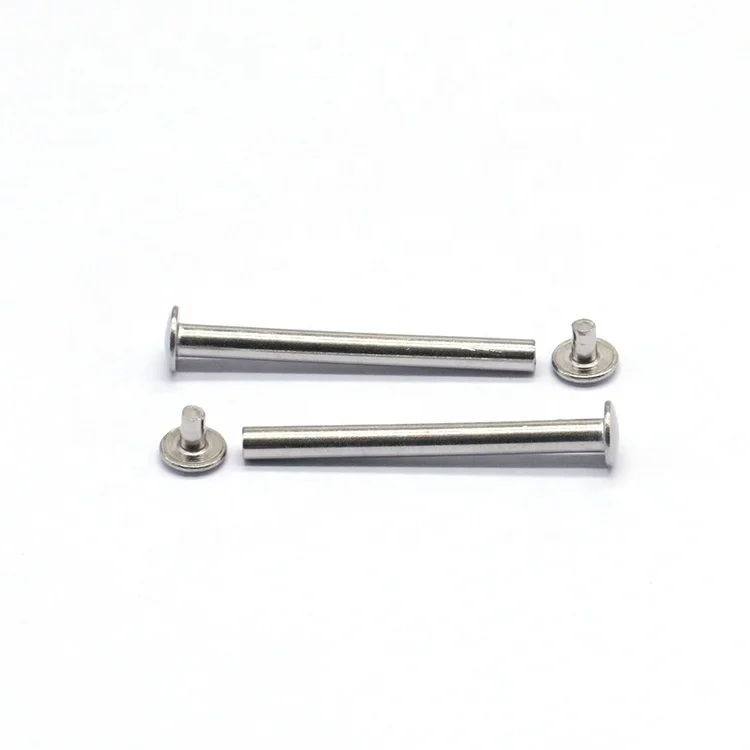 China Manufacturers Semi Tubular Rivet Tubular Rivets Flat Head Stainless Steel Aluminium Semi-hollow Rivet
