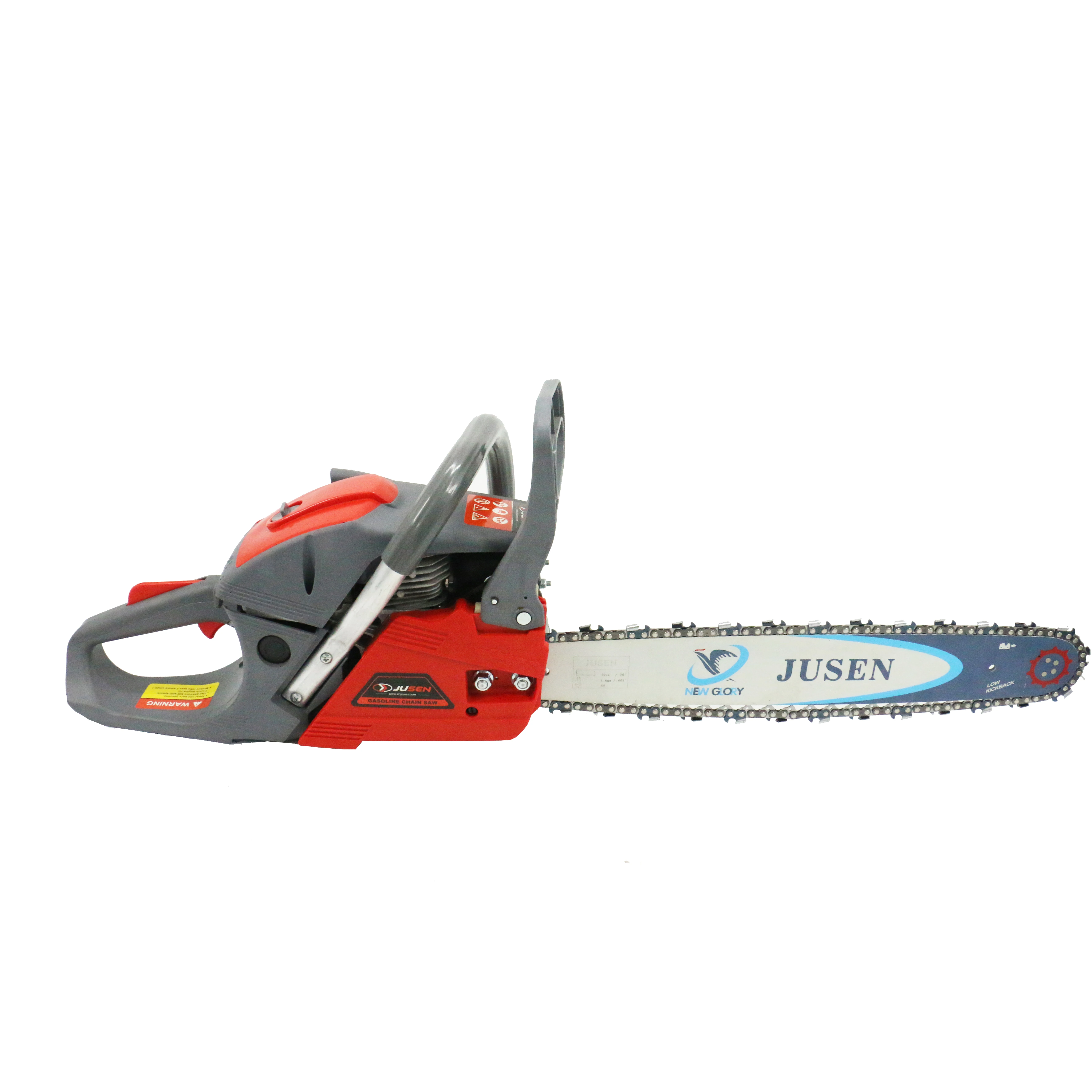 JUSEN High Quality 60cc Gasoline Chain Saw 2 Stroke Manual Pole Chainsaw Garden Tools for Farm Use Customizable OEM Support