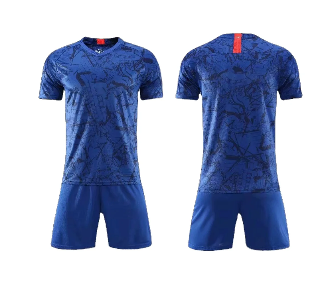 New design wholesale cheap Barca soccer jersey china supplier dry fast mesh soccer uniform kit