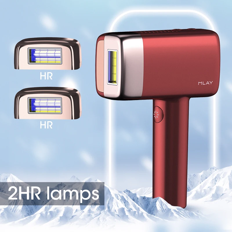 Painless 600000 Flash Ice Ipl Laser Hair Remover Handheld Home IPL Intense Pulsed Light Accept 3.9cm Squared 48W 100V-240V