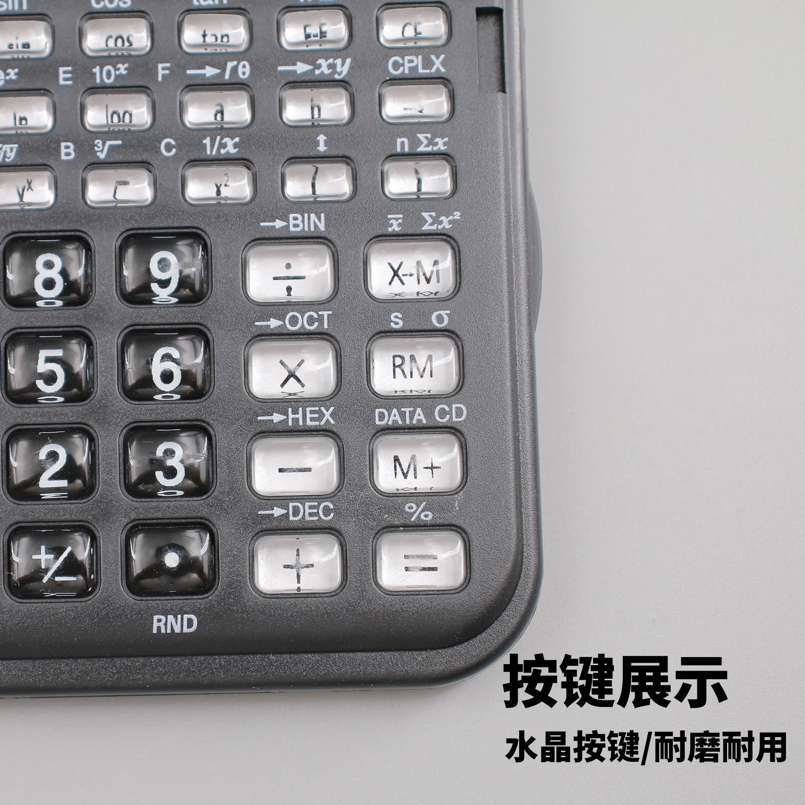 KK105B Dual Screen Time Display Transparent Key Scientific Computer Student Exam Special Function Calculator