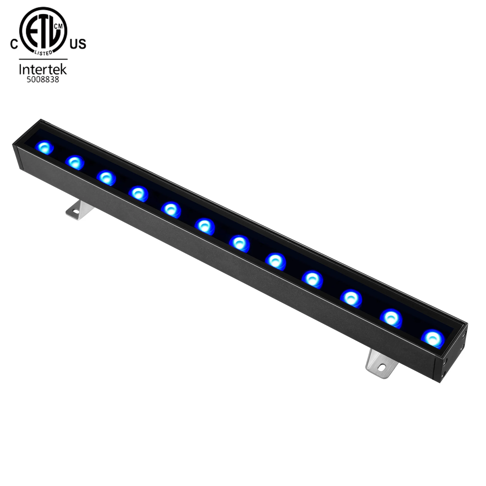 ETL cETL UL Listed IP65 25W 50W Outdoor LED RGB RGBW DMX512 Wall Washer Outdoor Lights For Building