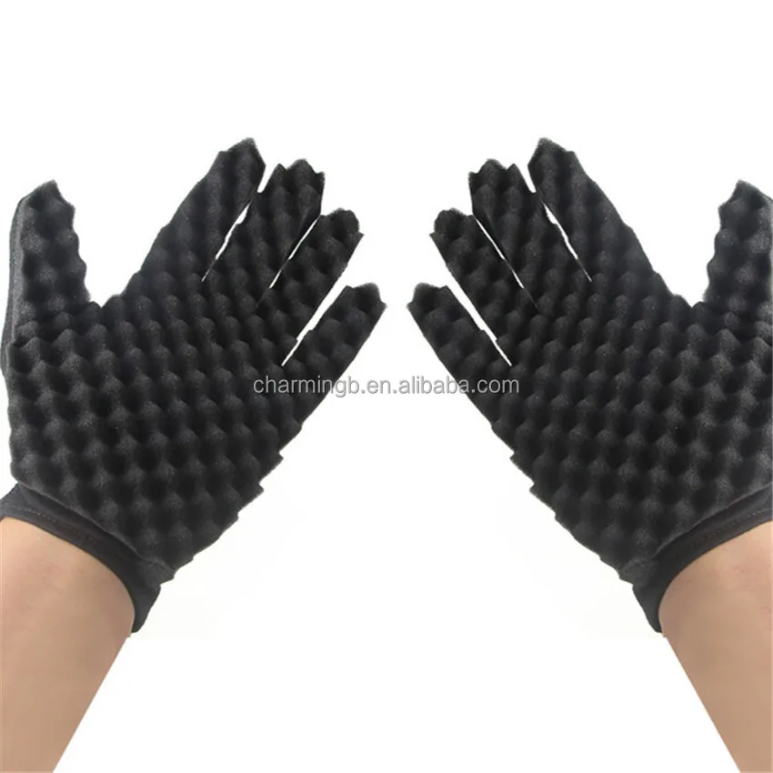 Amazon Best Seller High Density Oval Shape Double Side Wave Curl Brush Hair Twist Sponge For Black People