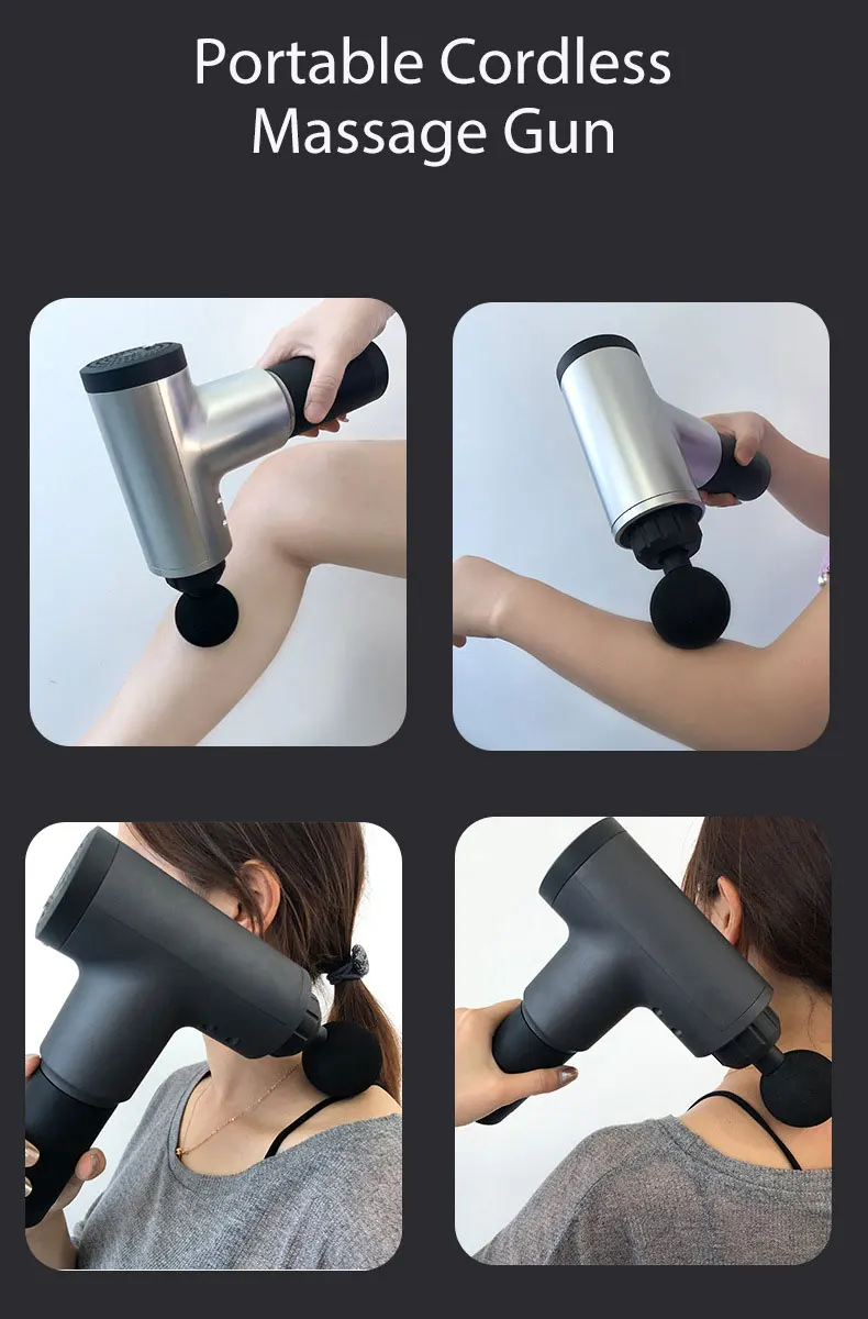 Massage Gun Wireless Muscle Recovery And Relax Hot Selling Deep Tissue Relief Vibrati Electric Fascia Micro Current R