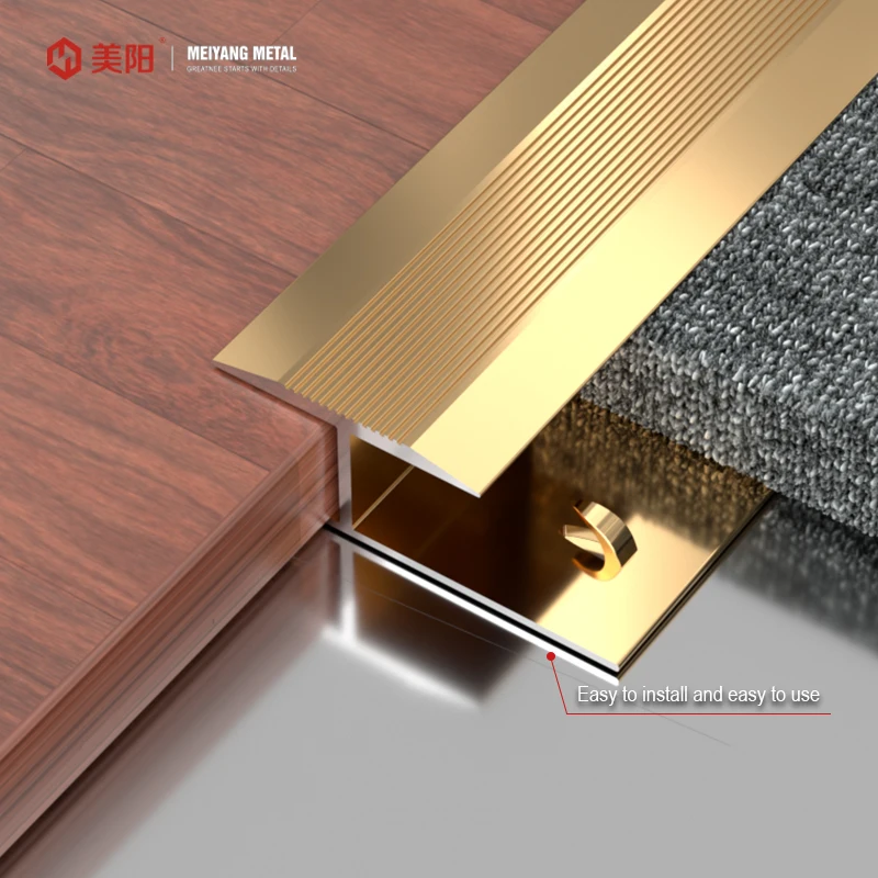 Metal stair Decorative profile stainless steel stair parts edge L Shape Wall Tile Trim