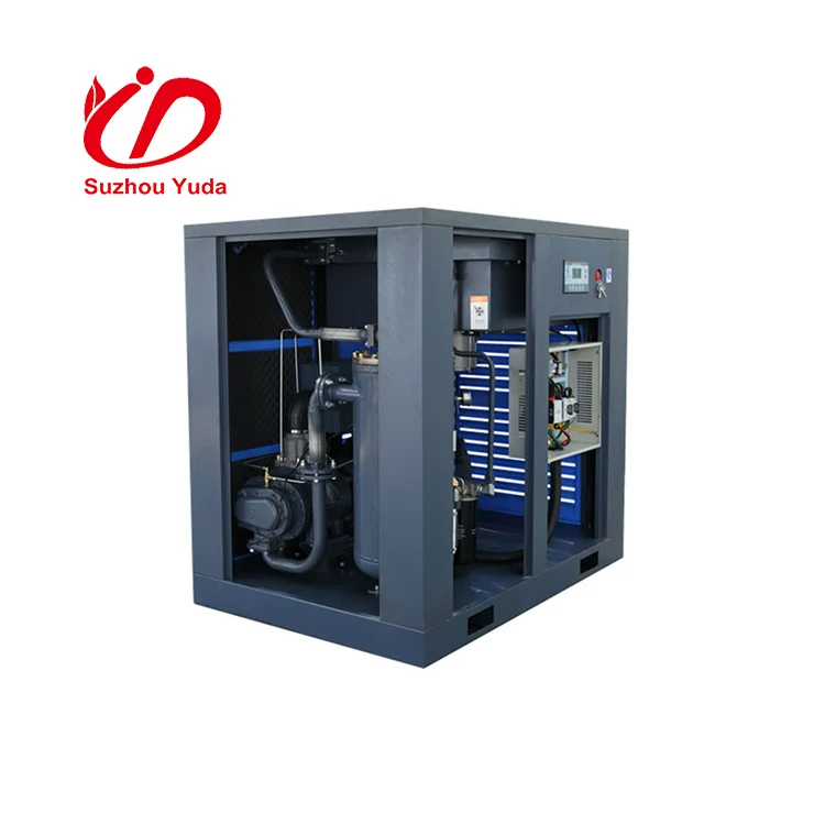 Industrial 100HP screw air compressor with 10Bar electric rotary compressor