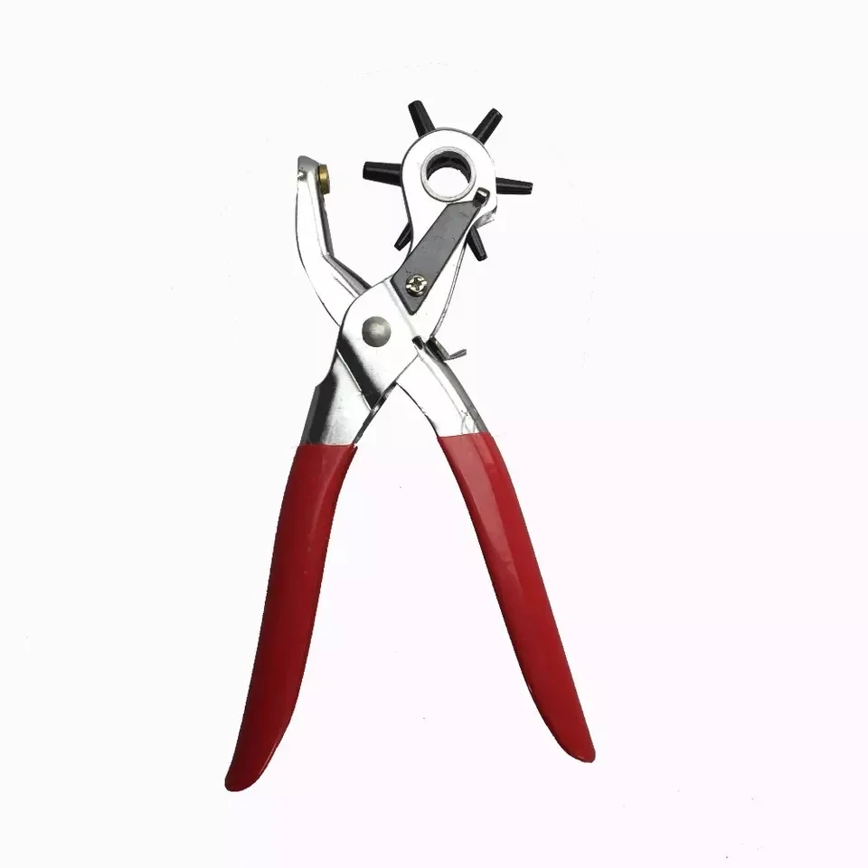 2022 Multifunction Professional Types Of Holding Tools Pliers Common Carbon Steel Metal Leather Set Revolving Hole Punch Pliers