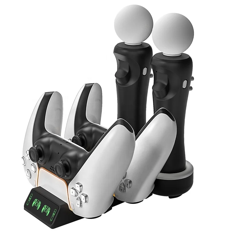 Ps5 Led Console Controller Docking Ps Move Charger Station Power Supply for Play station 5