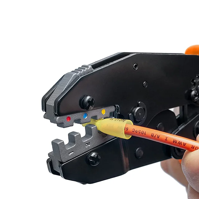 Crimping Pliers, Crimping Tool for Heat Shrink Connectors, Ratcheting Wire Terminal High Precision Wire Crimper