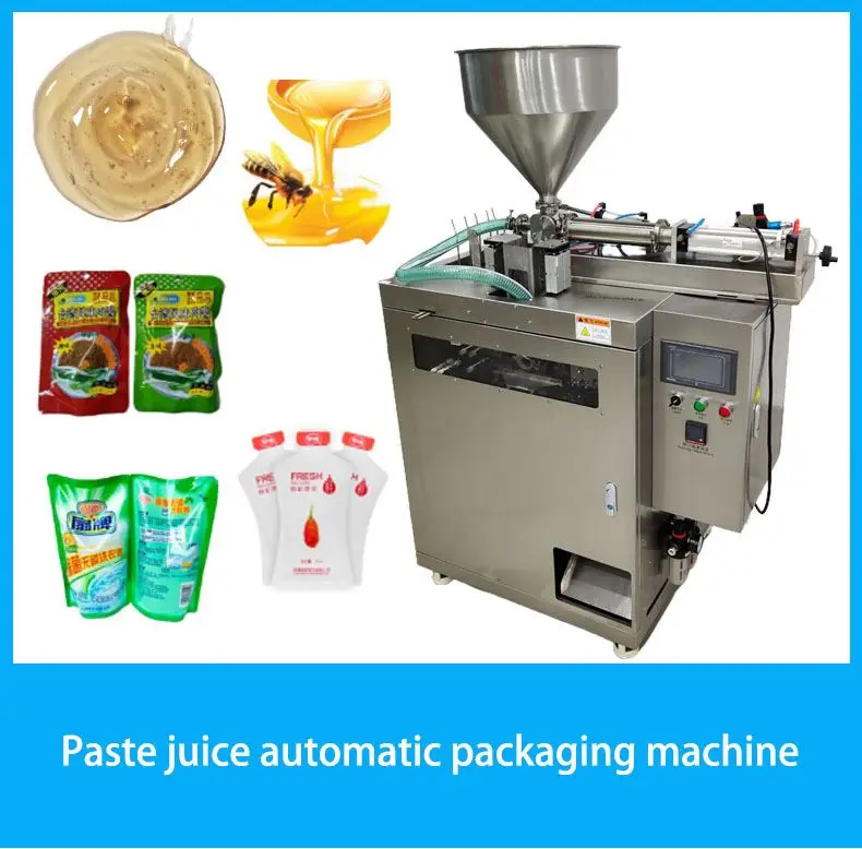 Automatic ketchup juice honey filling packaging beverage liquid snacks paste sachets sealing packaging machines for honey juice
