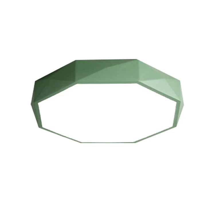 Pop Colorful Hexagon Apartment Office Household Toilet Aluminum LED Interior Ceiling Light